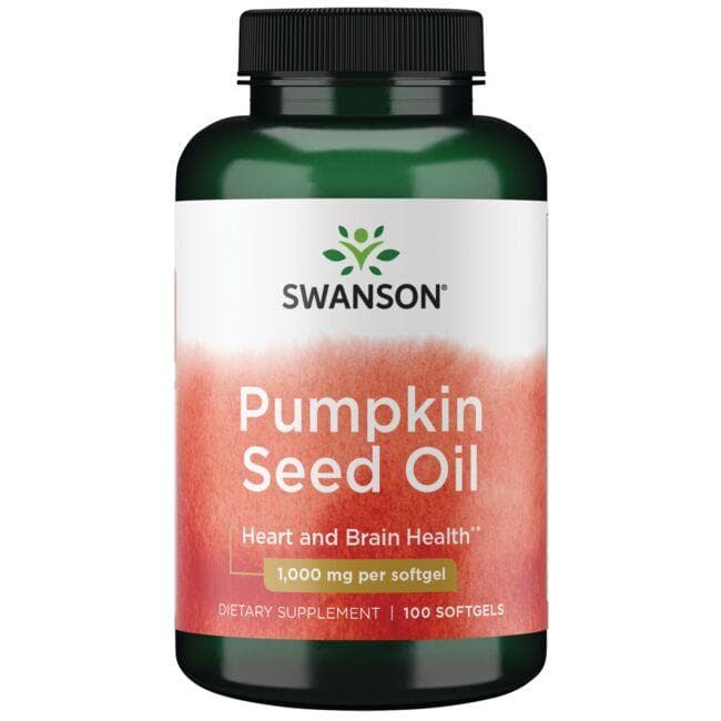 Pumpkin Seed Oil - Moliūgų sėklų aliejus - 1000 mg - N100 - Swanson - Vaistine1.lt