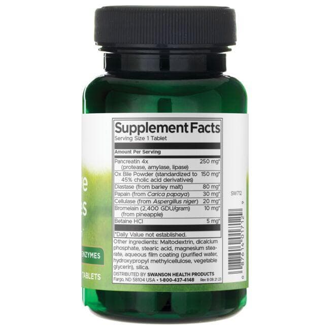 Digestive Enzymes - Virškinimo fermentai - N90 - Swanson - Vaistine1.lt