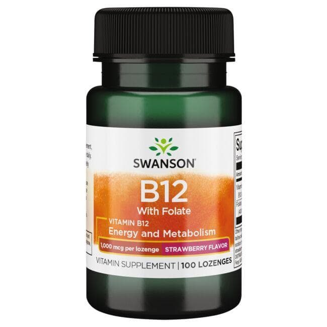 Vitamin B12 with Folate - Vitaminas B12 su folio rūgštimi - N100 - Swanson