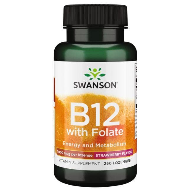 Vitamin B12 with Folate - Vitaminas B12 su folio rūgštimi - N250 - Swanson