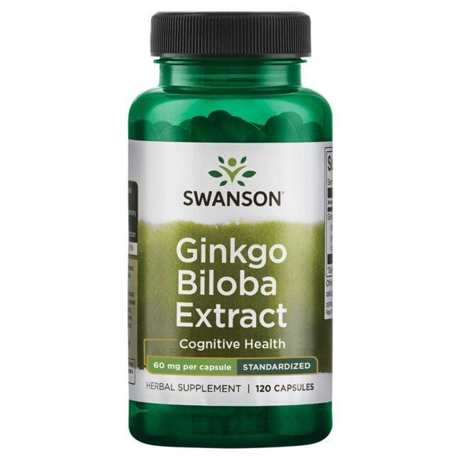 Ginkgo Biloba Extract - Cognitive Health - 60 mg - N120 - Swanson