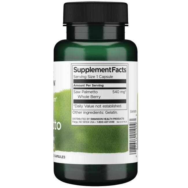 Saw Palmetto - Serenoja - 540 mg - N100 - Swanson - Vaistine1.lt