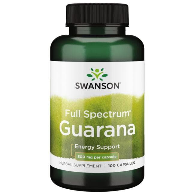 Full Spectrum Guarana - 500 mg - N100 - Swanson