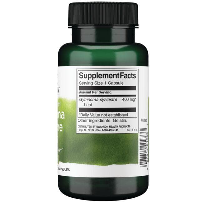 Gymnema Sylvestre Leaf - 400 mg - N100 - Swanson