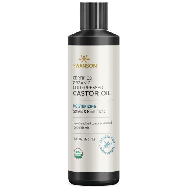 Castor Oil - Drėkinantis ricinos aliejus odai - 473 ml - Swanson