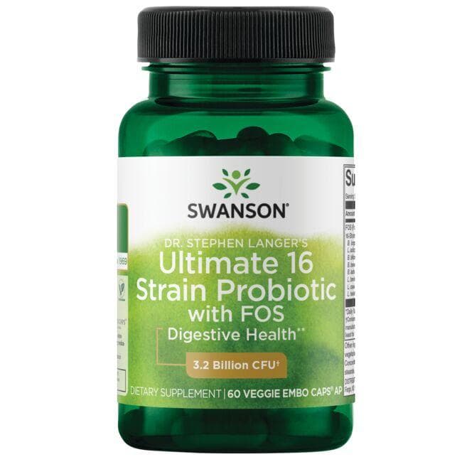 Ultimate 16 Strain Probiotic with FOS - Probiotikas - 3.2 mlrd. - N60 - Swanson