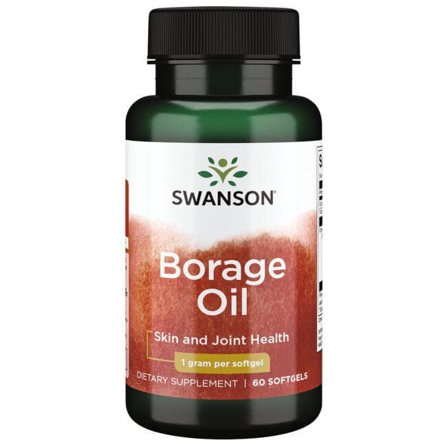 Borage Oil - 1 gr - N60 - Agurklių aliejus - Swanson - Vaistine1.lt