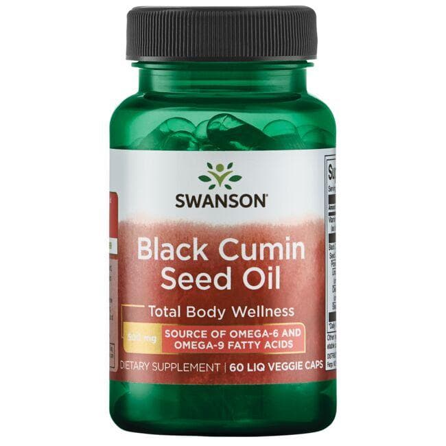 Black Cumin Seed Oil - Juodųjų kmynų aliejus - 500 mg - N60 - Swanson