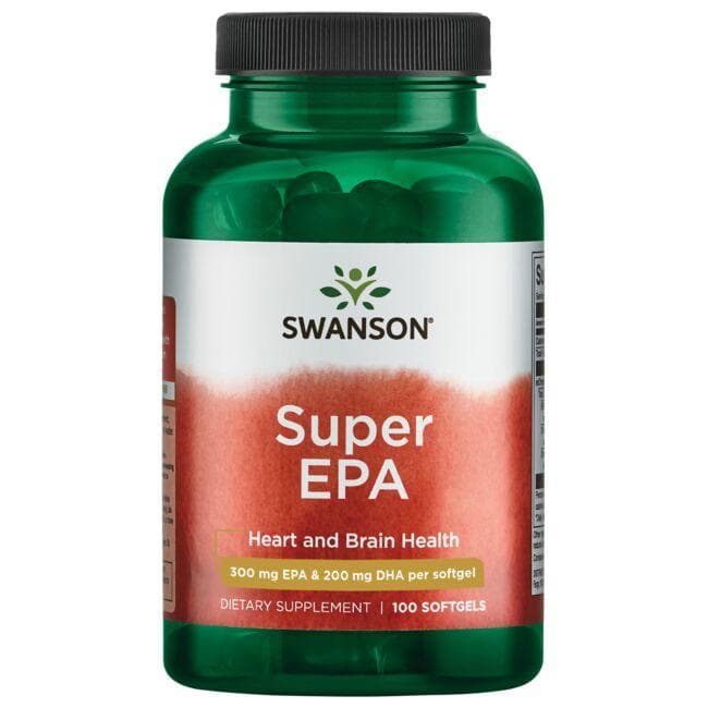 Super EPA - Žuvų taukai - 300 mg EPA - 200 mg DHA - N100 - Swanson