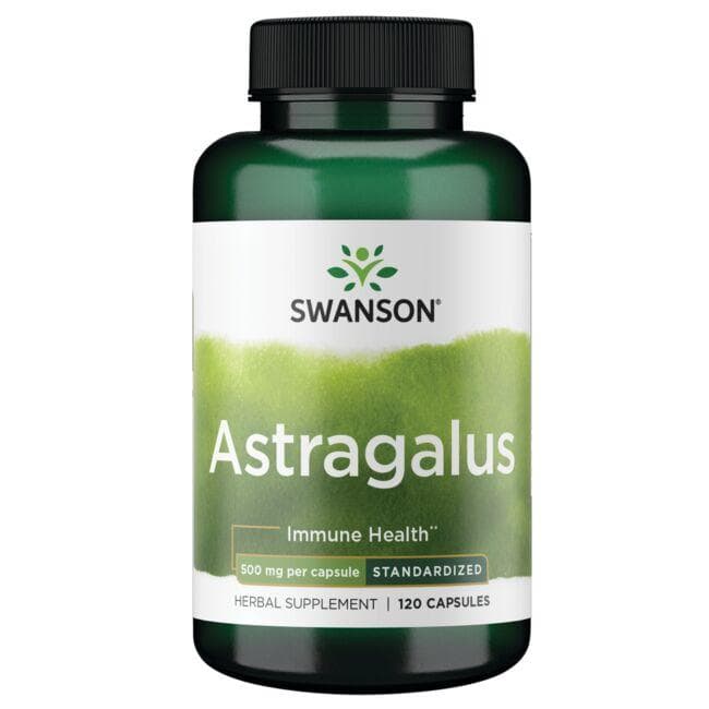 Astragalus - 500 mg - N120 - Kulkšnės šaknies ekstraktas - Swanson - Vaistine1.lt