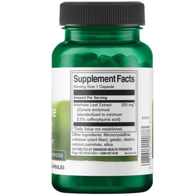 Artichoke Extract - Standardized - 250 mg - N60 - Swanson