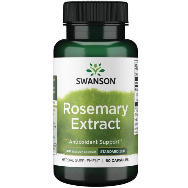 Rosemary Extract  - Antioksidantas - 500 mg - N60 - Rozmarino ekstraktas - Swanson - Vaistine1.lt