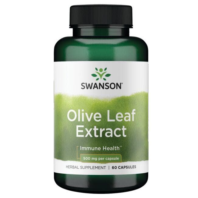 Olive Leaf Extract - Alyvmežio lapų ekstraktas - 500 mg - N60 - Swanson