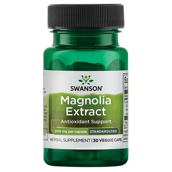 Magnolia Extract - Magnolijų ekstraktas - 200 mg - N30 - Swanson - Vaistine1.lt