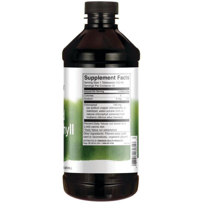 Liquid Chlorophyll - Skystas chlorofilas - 100 mg - 473 ml - Swanson