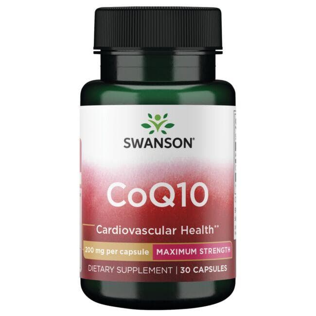 CoQ10 - Maximum Strength - Kofermentas - 200 mg - N30 - Swanson