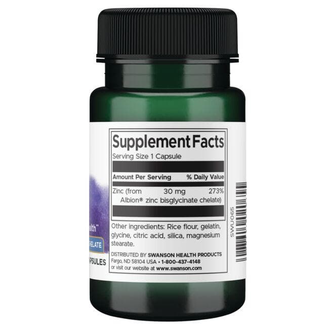Albion Zinc - Cinkas - 30 mg - N90 - Swanson - Vaistine1.lt