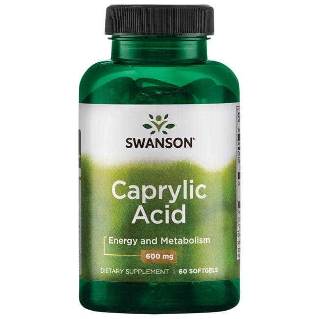 Caprylic Acid - Kaprilo rūgštis - 600 mg - N60 - Swanson