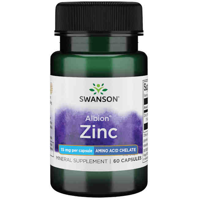 Albion Chelated Zinc - Cinkas - 15 mg - N60 - Swanson