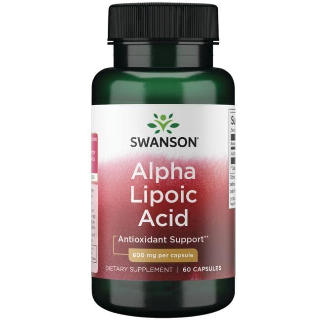 Alpha Lipoic Acid  - Alfa lipoinė rūgštis - 600 mg - 60 kap. - Swanson