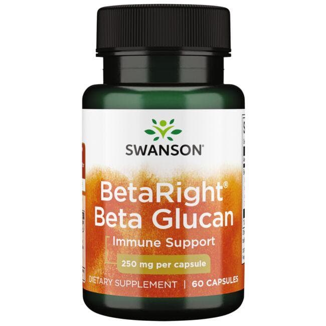 BetaRight Beta Glucan - 250 mg - N60 - Beta gliukanas - Swanson - Vaistine1.lt