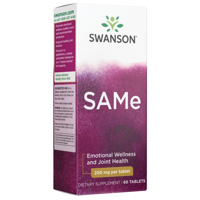 SAMe - S-Adenosyl Methionine - 200 mg - N60 - Swanson