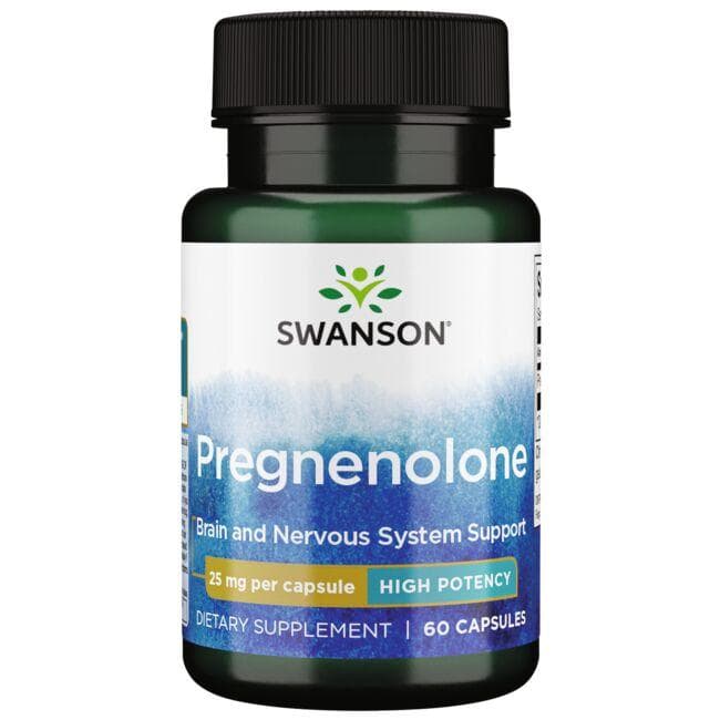 Pregnenolone - Smegenų veiklai - 25 mg - N60 - Pregnenolonas - Swanson - Vaistine1.lt