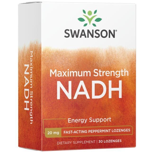 Maksimalus stiprumas NADH - Energijai - Pipirmėtė - 20 mg - N30 - Swanson