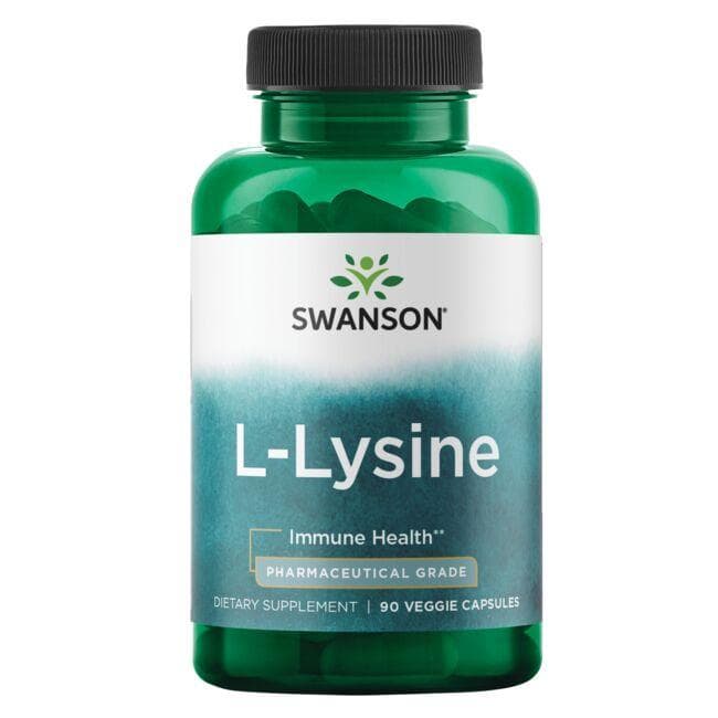 L-Lyzine - farmacinės klasės - 500 gr - 90 kap. - Swanson