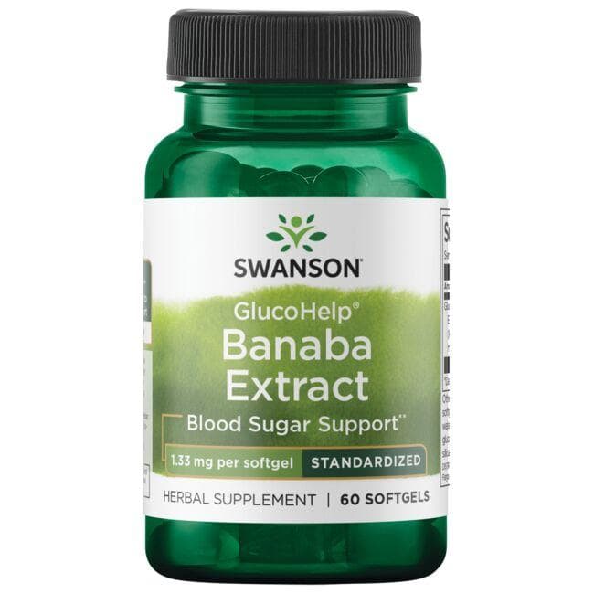 GlucoHelp Banaba Extract - 1.33 mg - N60 - Swanson