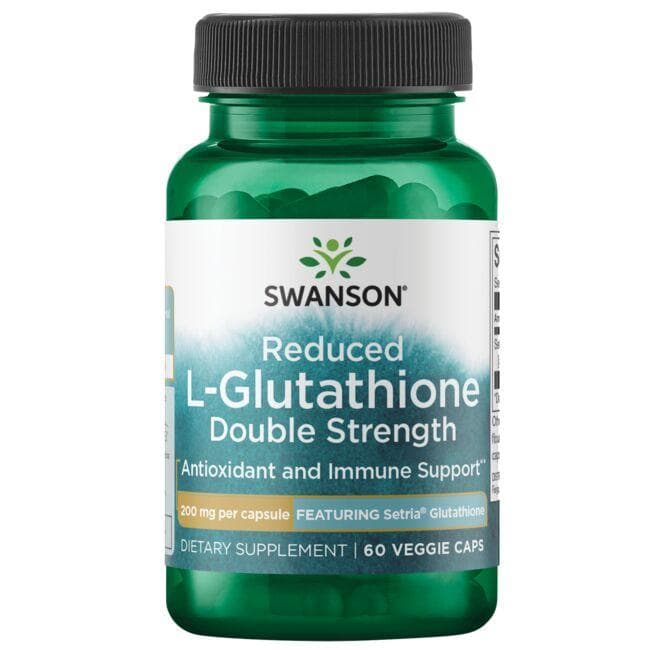 Reduced L-Glutathione Double Strength - 200 mg - N60 - Swanson - Vaistine1.lt