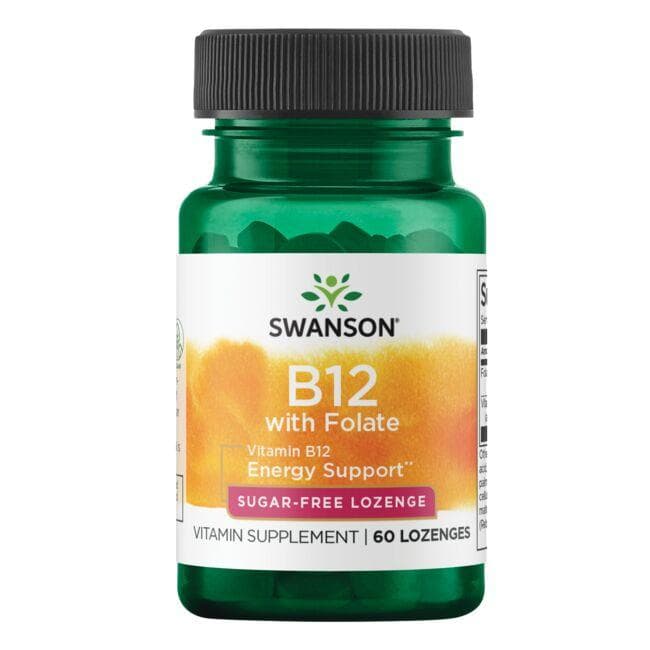 Vitamin B12 with Folate - Vitaminas B12 su folio rūgštimi - N60 - Swanson