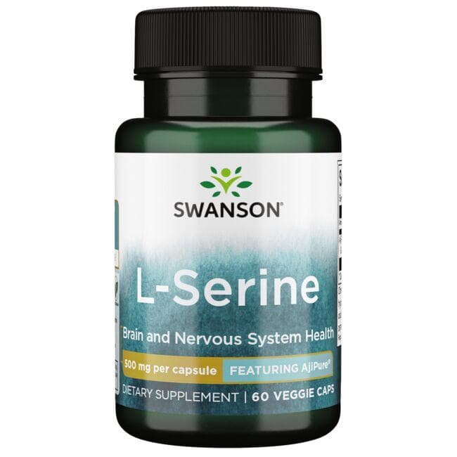 L-Serine - 500 gr - N60 - L-Serinas su AjiPure - Swanson - Vaistine1.lt