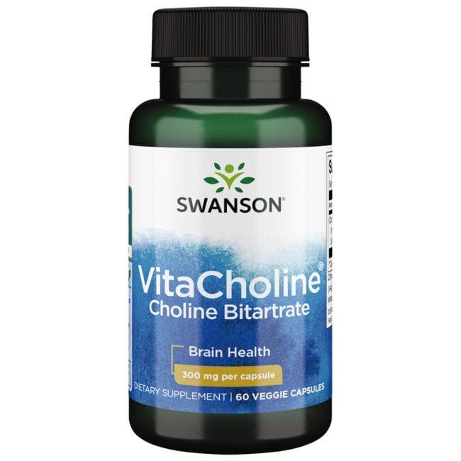 VitaCholine Choline Bitartrate - 300 mg - N60 - Swanson