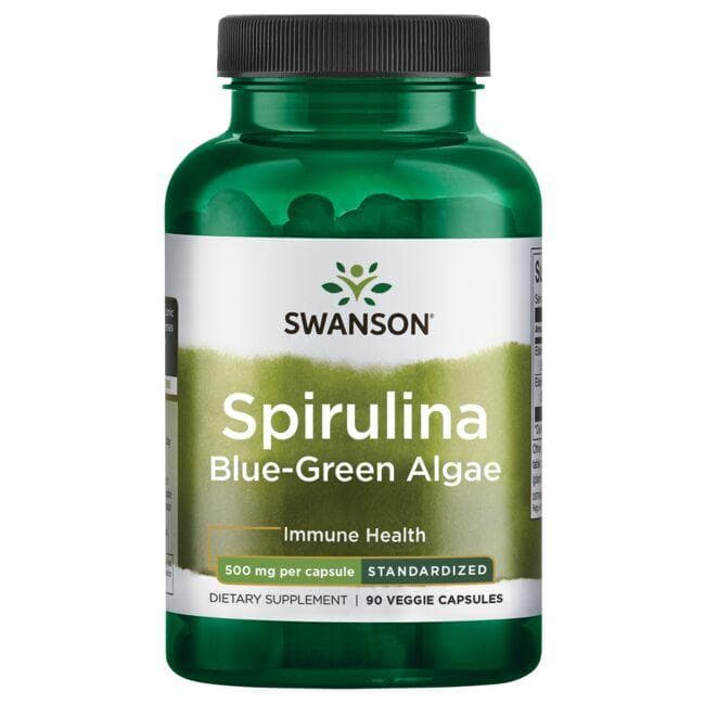 Spirulina Blue-Green Algae - Melsvadumbliai - 500 mg - N90 - Swanson - Vaistine1.lt