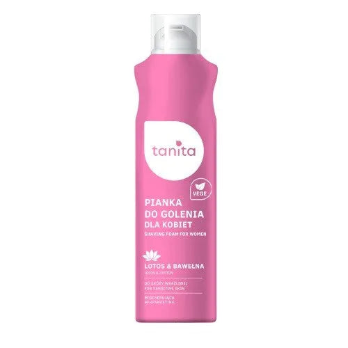 TANITA Vegan skutimosi putos moterims jautriai odai Lotus ir medvilnė 200ml - Kosmetika
