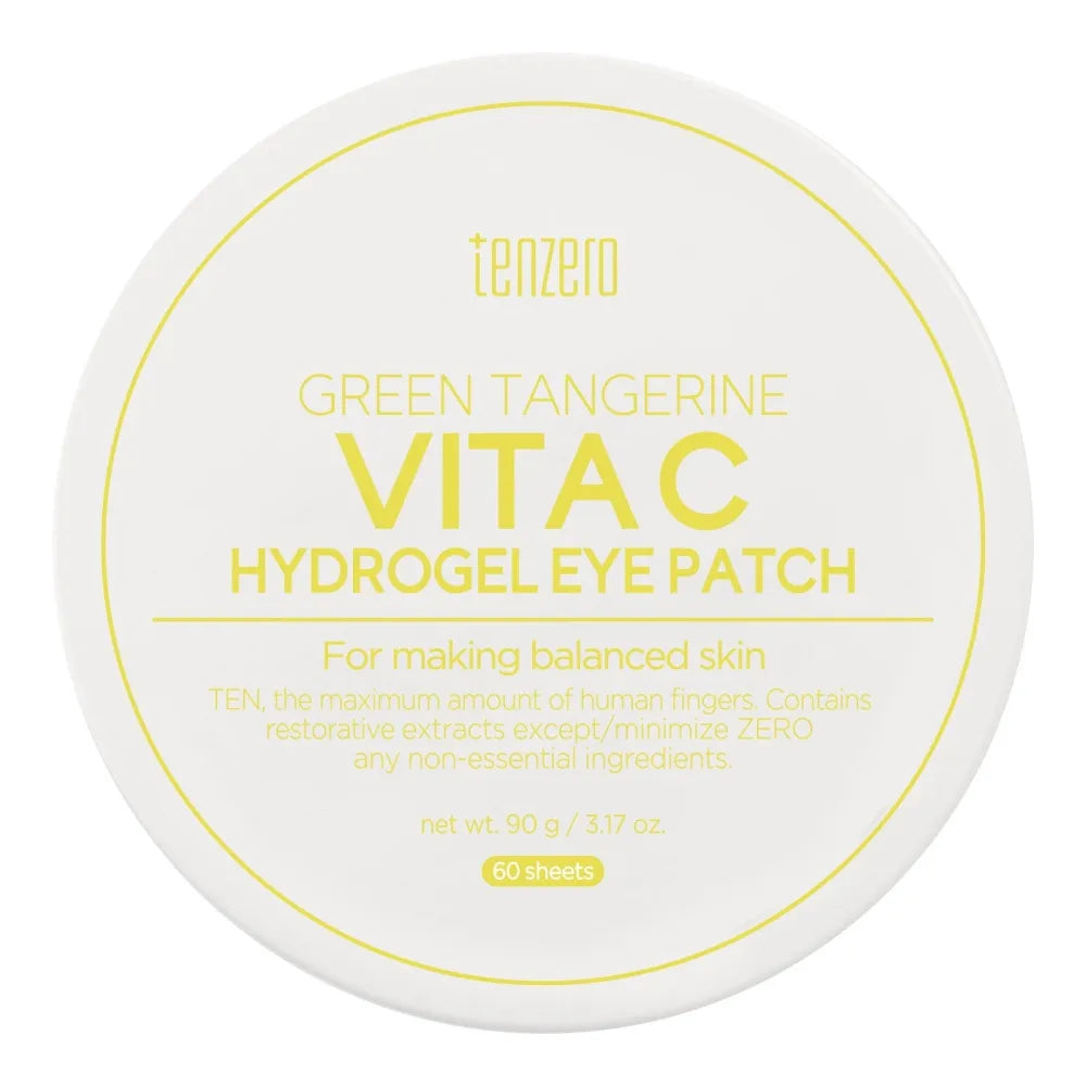 TENZERO Hydrogel Eye Patches Green Mandarin and Vitamin C 60 pcs. - Kosmetika