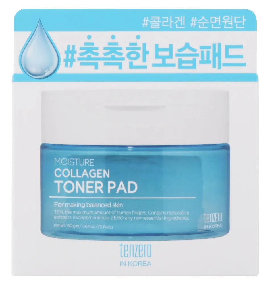 TENZERO Moisturizing toning pads Collagen 50 pcs. - Kosmetika