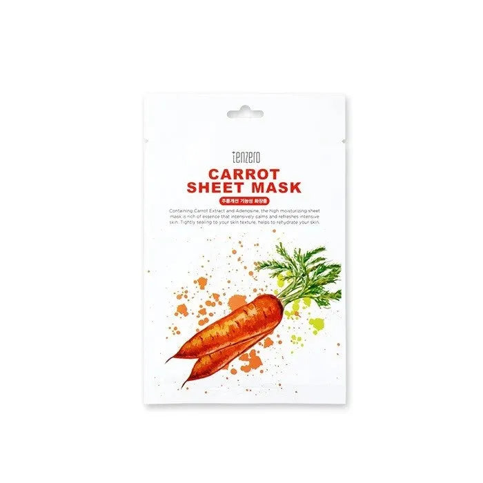 TENZERO Sheet mask - Morkų 25 ml - Kosmetika