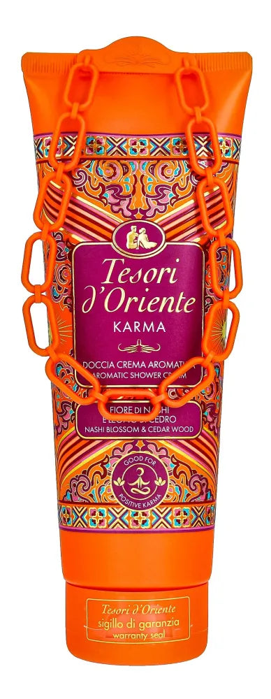 TESORI D’ORIENTE Cream Shower Gel Karma - Nashi gėlė ir kedro medis 500ml - Kosmetika