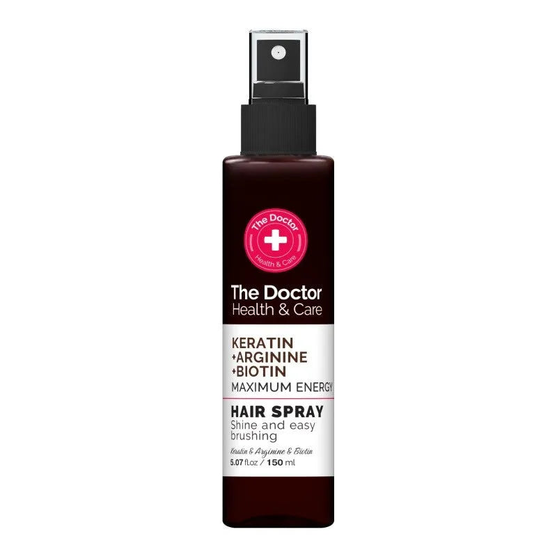 THE DOCTOR Health & Care Hair Spray ’Maximum Energy’ Keratin + Arginine + Biotin 150 ml. - Kosmetika