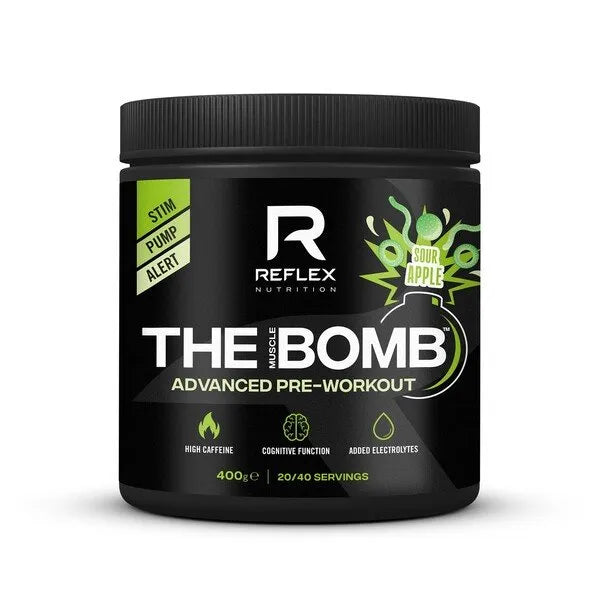 The Muscle Bomb Sour Apple - 400g - Reflex Nutrition - Sporto papildai