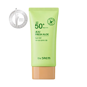 The SAEM Jeju Fresh Aloe Cream-gel saulės kremas SPF50+ 50g - Kosmetika