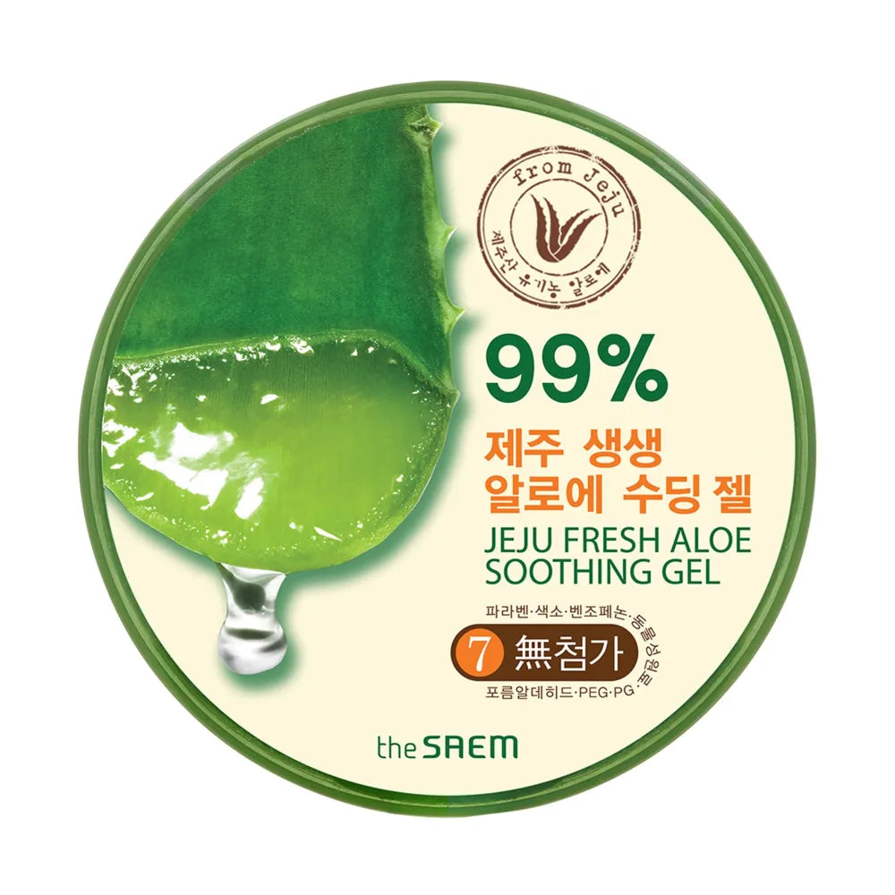 THE SAEM Jeju Fresh Aloe Soothing Gel 99% 300 ml - Kosmetika