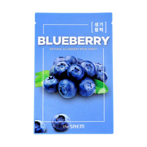 The SAEM Natural Blueberry Sheet Mask 21ml - Kosmetika