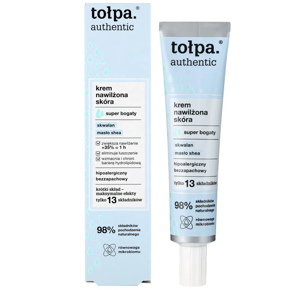 TOŁPA Authentic Face Cream - drėkinanti veido kremas super turtingas 40 ml - Kosmetika