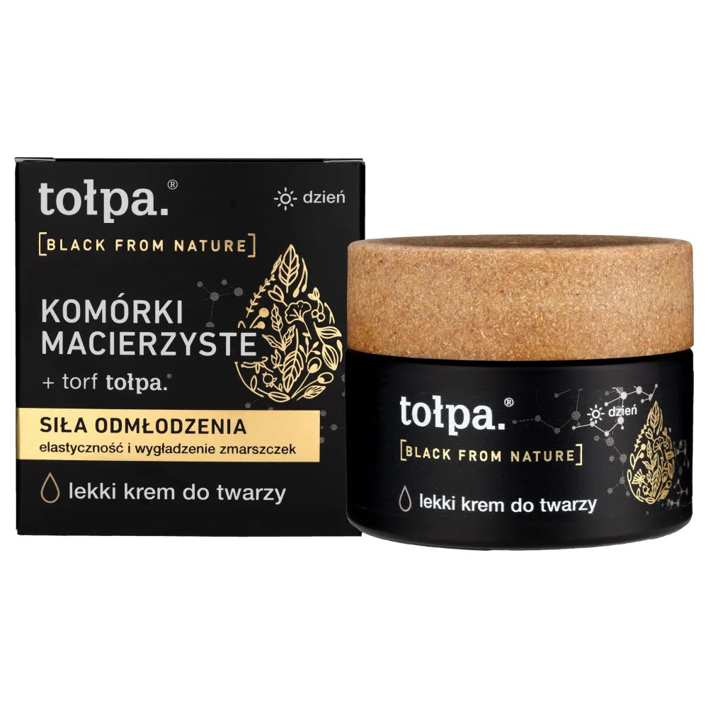 TOŁPA Black From Nature Light Day Cream - atjaunojamoji jauda 50 ml - Kosmetika