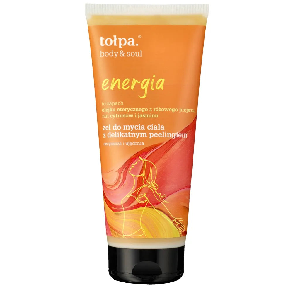TOŁPA Body&Soul Energijos kūno prausiklis su švelniu šveitimu - stangrinantis 200 ml - Kosmetika
