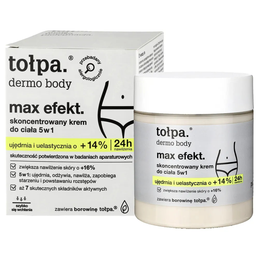 TOŁPA Dermo Body Koncentruotas kūno kremas 5in1 maksimaliam efektui 250 ml - Kosmetika