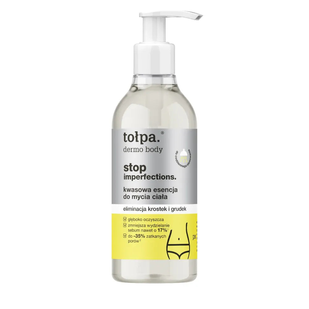 TOŁPA Dermo Body Stop Imperfections Acid Wash Essence - spuogų ir gumulų šalinimas 300 ml - Kosmetika